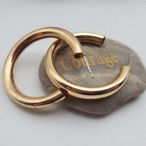 Celtic tube gold tone‎ earrings